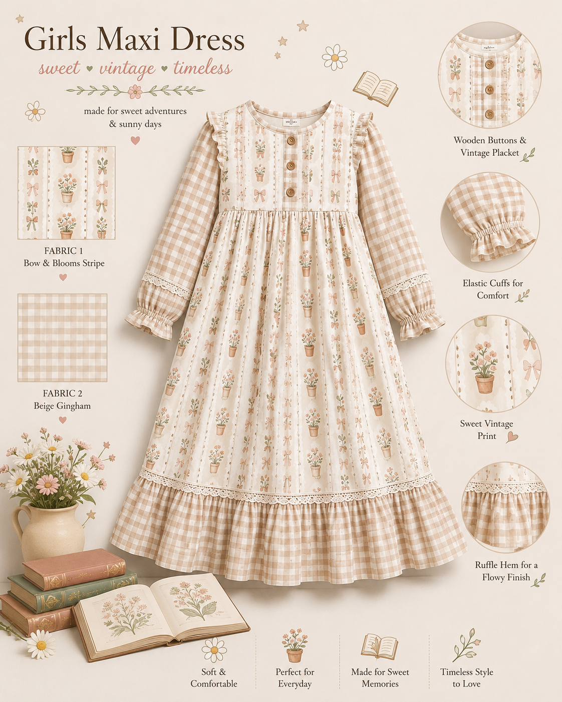Sweet Vintage Blooms- Preorder
